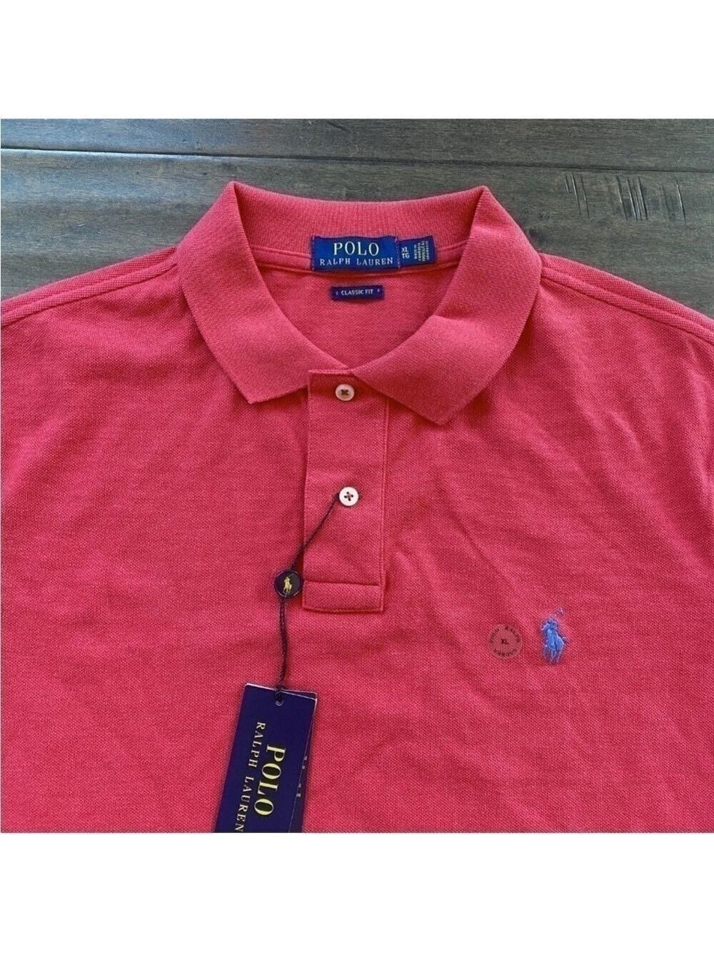 Polo Ralph Lauren Red Classic Fit Cotton Golf Polo Shirt Men's XL NWT